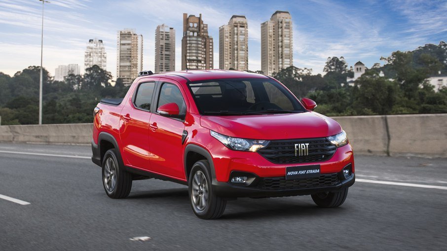 Foto: DivulgaçãoFiat Strada: versão topo de linha 2022 passa a ter preço sugerido de R$ 93.990, de acordo com a nova tabela 