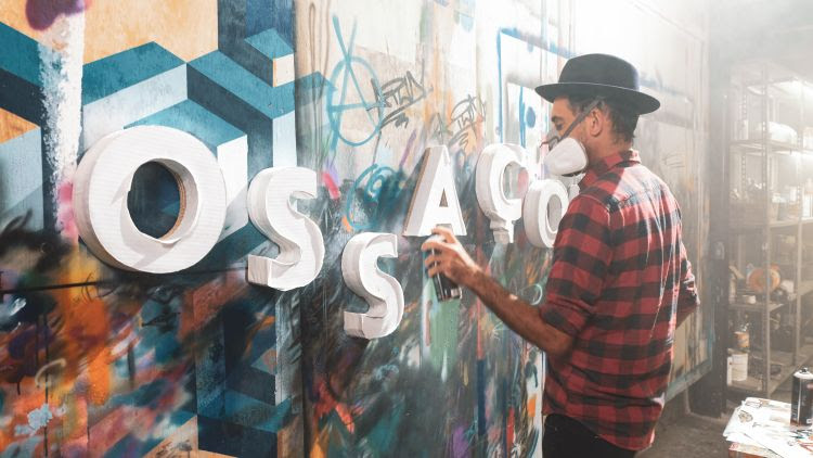 O mural, criado por Kobra, ficará exposto na Boutique Nespresso da Oscar Freire a partir desta semana