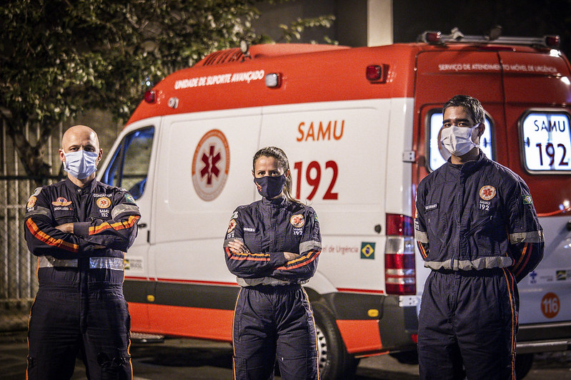 Nos últimos cinco anos, de 2016 até julho de 2021, foram realizados 4.267.225 atendimentos acolhidos via 192. Foto Breno Esaki / Agência Saúde