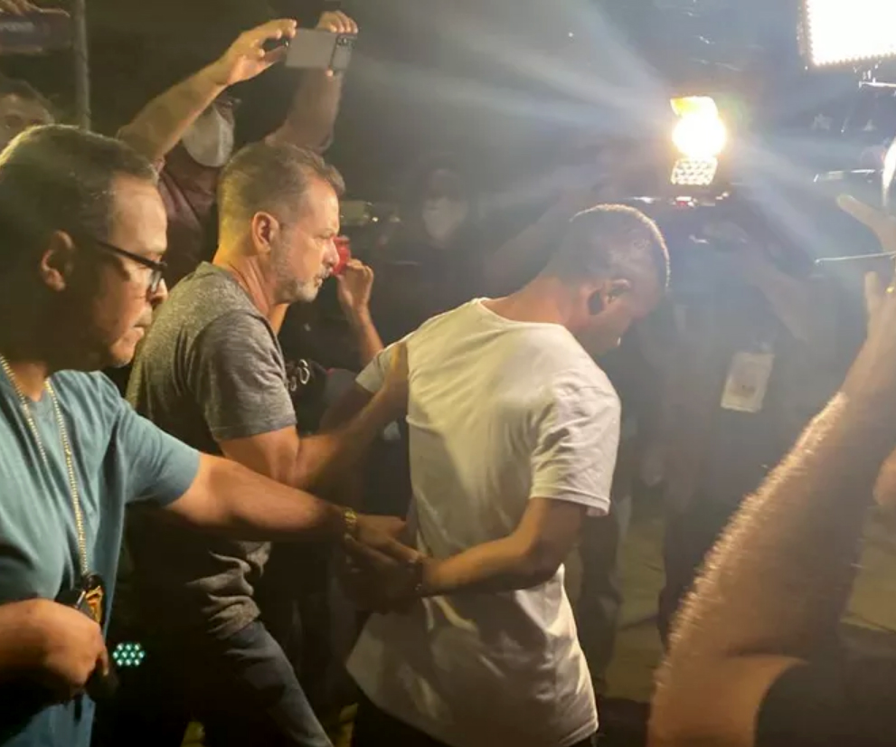 Homem suspeito de esfaquear jornalista Gabriel Luiz é preso pela Polícia Civil do DF — Foto: Afonso Ferreira/TV Globo