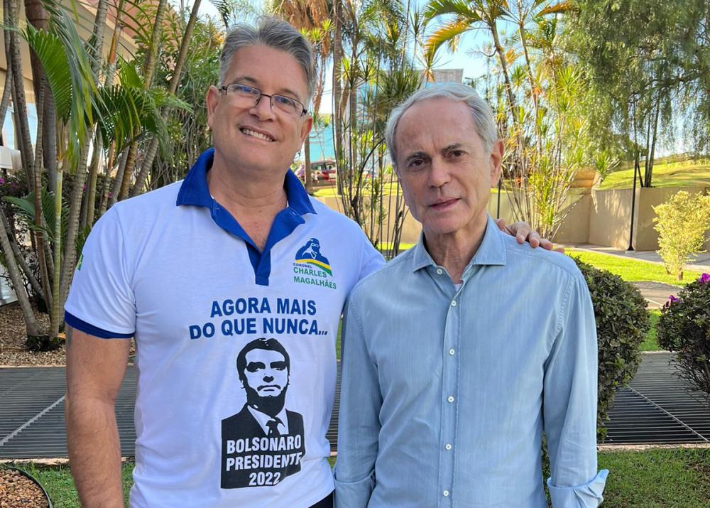 O candidato a deputado federal, coronel Charles Magalhães, conseguiu confirmar a presença de Paulo Octavio na carreta Pró-Bolsonaro | Foto: Redes Sociais.
