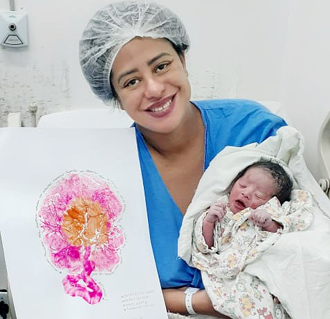 Melinda Renatta Reis Martins nasceu à 0h10 no Hmib | Foto: Agência Saúde
