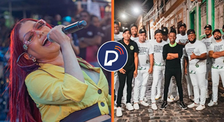 Em Paulista, Priscila Senna e Patusco são as principais atrações da Quarta-feira de Cinzas. Arte: Portal de Prefeitura