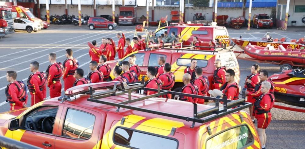 Durante a solenidade de lançamento, foram apresentadas as ações e recursos materiais que serão empregados nas operações (Foto: Divulgação/CBMGO)