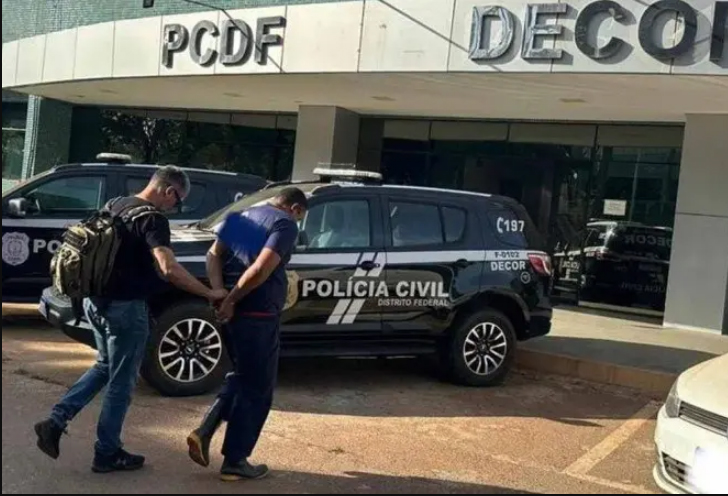 Suspeito preso pela PCDF morava em Valparaíso de Goiás | Foto: Reprodução/PCDF