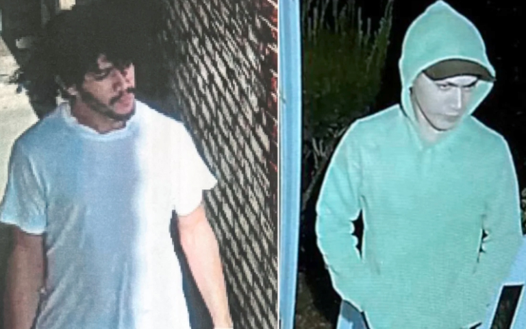 Antes e depois do fugitivo Danilo Cavalcanti se barbear e ser flagrado novamente por câmeras de segurança no estado da Pensilvânia Promotoria Distrital do Condado de Chester/Polícia Estadual da Pensilvânia/Divulgação