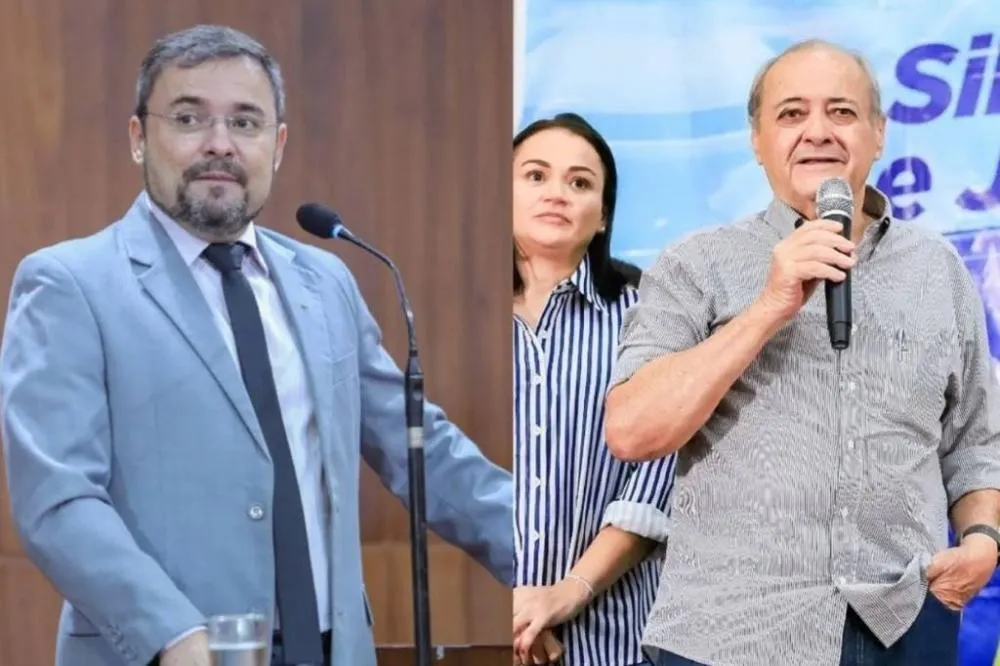Silvio Mendes (União Brasil), à direita, tem 46,9% Fábio Novo (PT) tem 37,3%, de acordo com a Futura Inteligência (Foto: CNN/Reprodução)