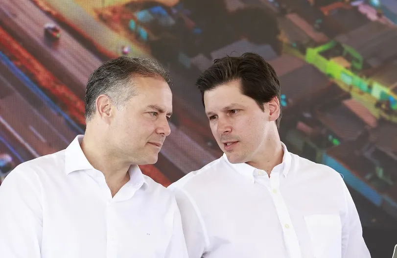 Vice-governador, Daniel Vilela, e ministro dos Transportes, Renan Filho: propostas para solucionar mobilidade entre Entorno e Brasília - Foto: Jota Eurípedes