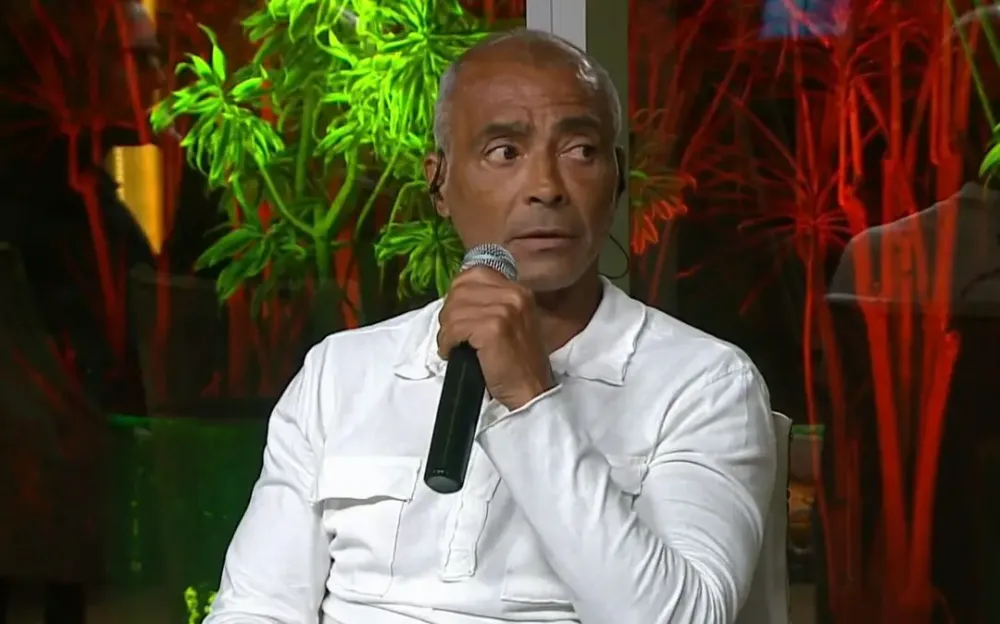 Ex-jogador Romário / Reprodução / RomárioTV