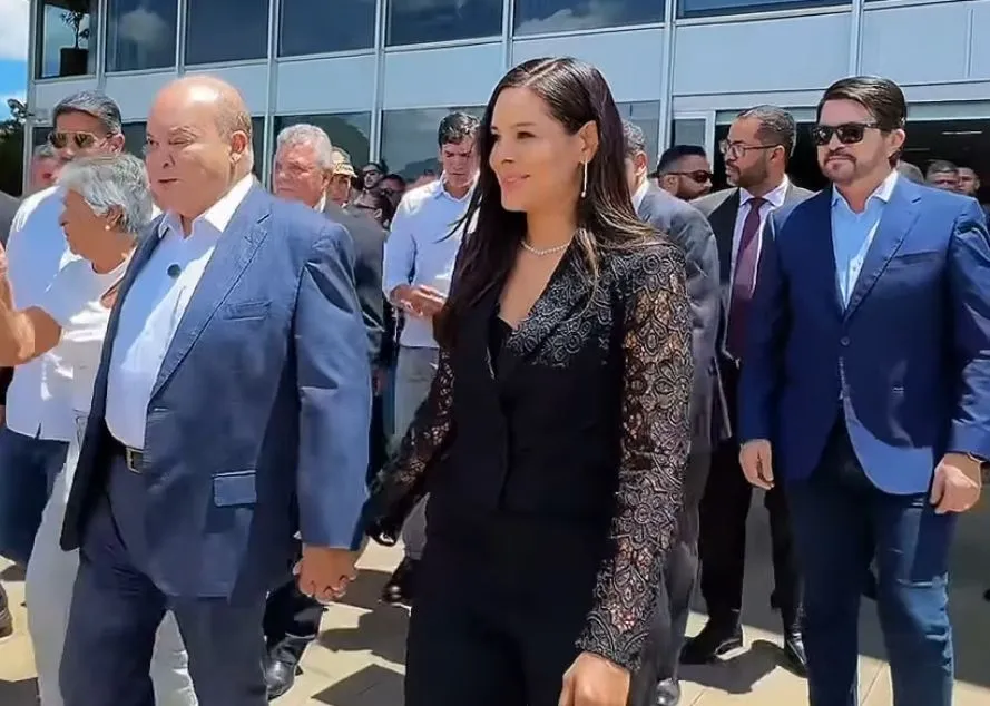 Governador do DF, Ibaneis Rocha, primeira-dama Mayara Noronha / Deputado Distrital Suplente, Cláudio Abrantes / Ascom 