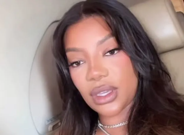Ludmilla se assusta com pane em avião e pouso de emergência no RJ / Rede social