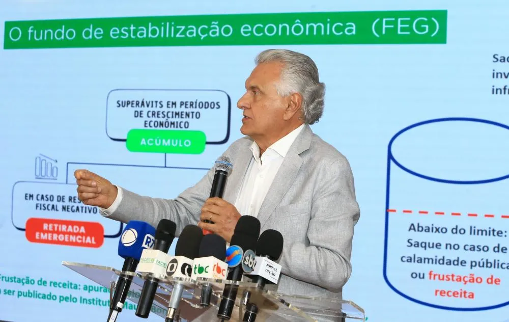  “Estamos dando uma mensagem para o Brasil: um Estado que não tem equilíbrio fiscal, não tem governabilidade”, destacou o governador Ronaldo Caiado ao criar Fundo de Estabilização Fiscal - Fotos: Walter Folador e Wesley Costa