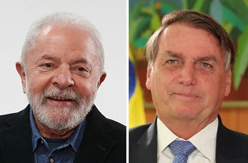 Presidente Lula e ex-presidente Bolsonaro / Montagem / Reprodução