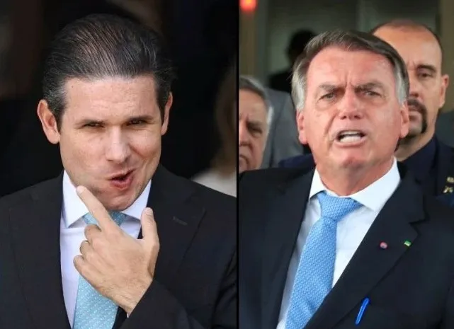 Hugo Motta (Republicanos-PB) e Jair Bolsonaro (PL-RJ) / Montagem / Agência Brasil 
