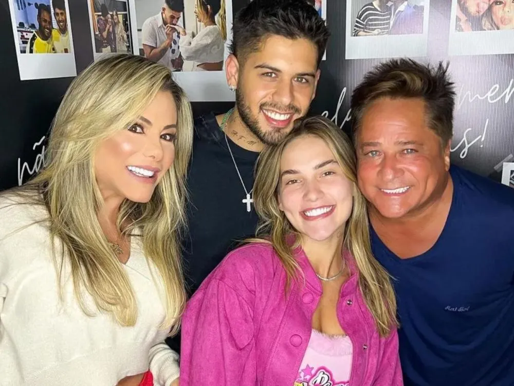 Virginia, Zé Felipe, Poliana e Leonardo / Reprodução