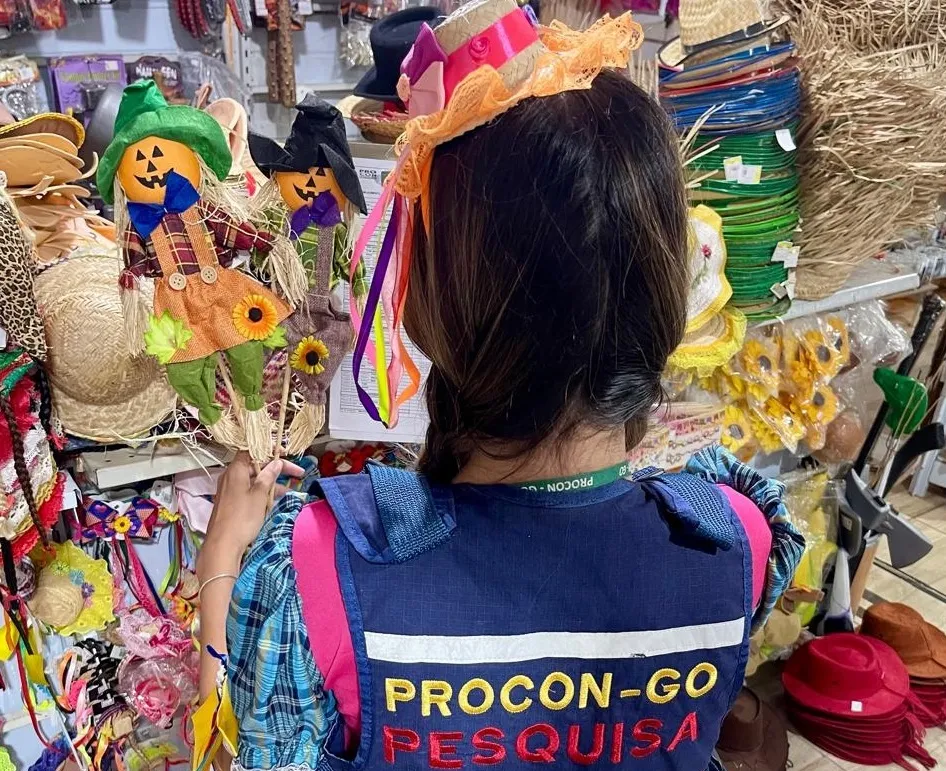 etenta e três itens típicos foram avaliados, como: fubá de milho, pipoca, leite de coco, milho, bebidas, bandeirolas, chapéu de malha e vestido junino / Procon-GO