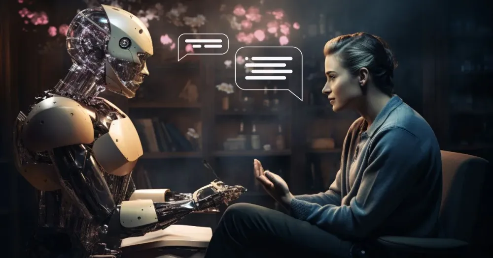 Por enquanto já tem gente consultado chatbot, mas chegaremos a interagir com um robô? / Reprodução / Sinttec 