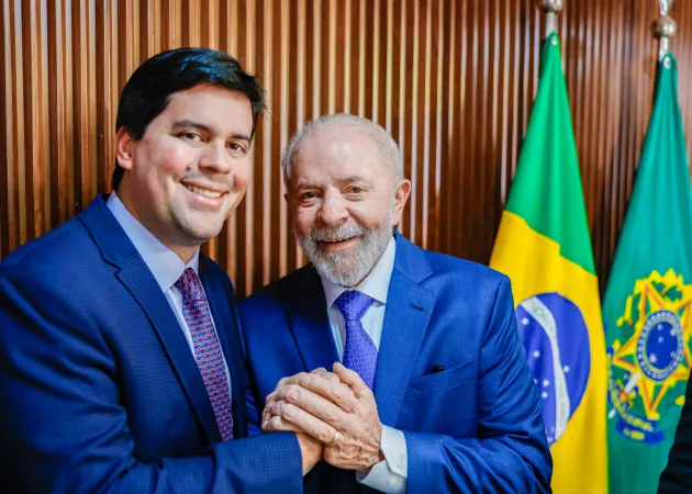Ministro dos Esportes, André Fufuca e o presidente Lula durante reunião Ministerial, no Palácio do Planalto / Ricardo Stuckert / PR