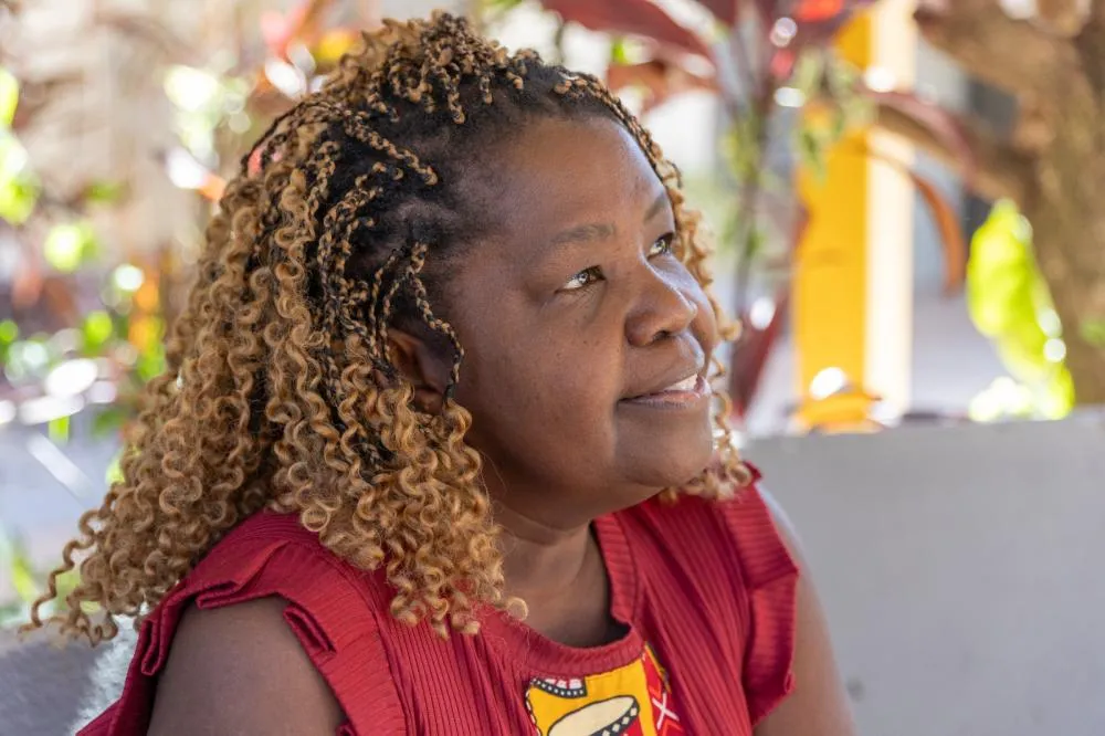 A afroempreendedora Rosimar Muanda destaca a importância das iniciativas da Sejus-DF - Foto: Roberto Peixoto Ascom Sejus 
