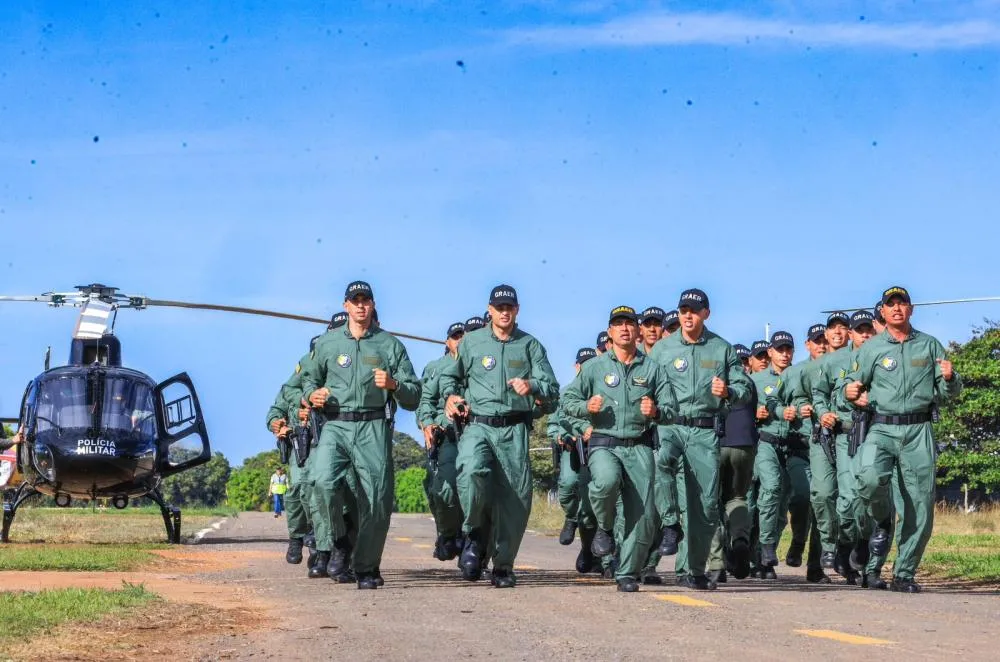 Daniel Vilela inaugura base do Graer em Luziânia e participa da formatura do 6º Curso de Operações Aéreas - Fotos: Remisson Sales
