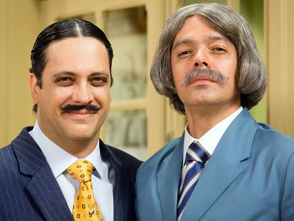 Aldemar Vigário (Lúcio Mauro Filho) e Professor Raimundo (Bruno Mazzeo) VEJA.com / /Divulgação