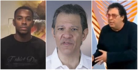 Crédito: Reprodução Haddad é acusado de compartilhar post racista sobre o caso Robinho