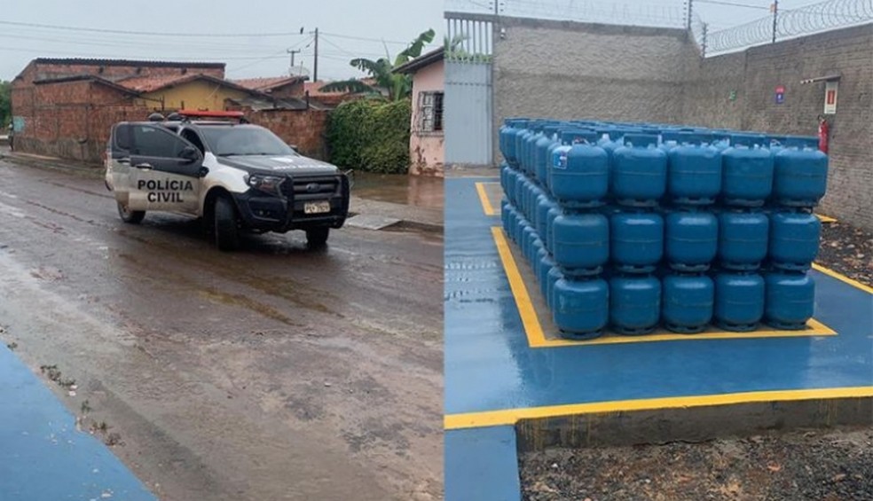 Cerca de 632 botijões de gás foram recuperados — Foto: Divulgação