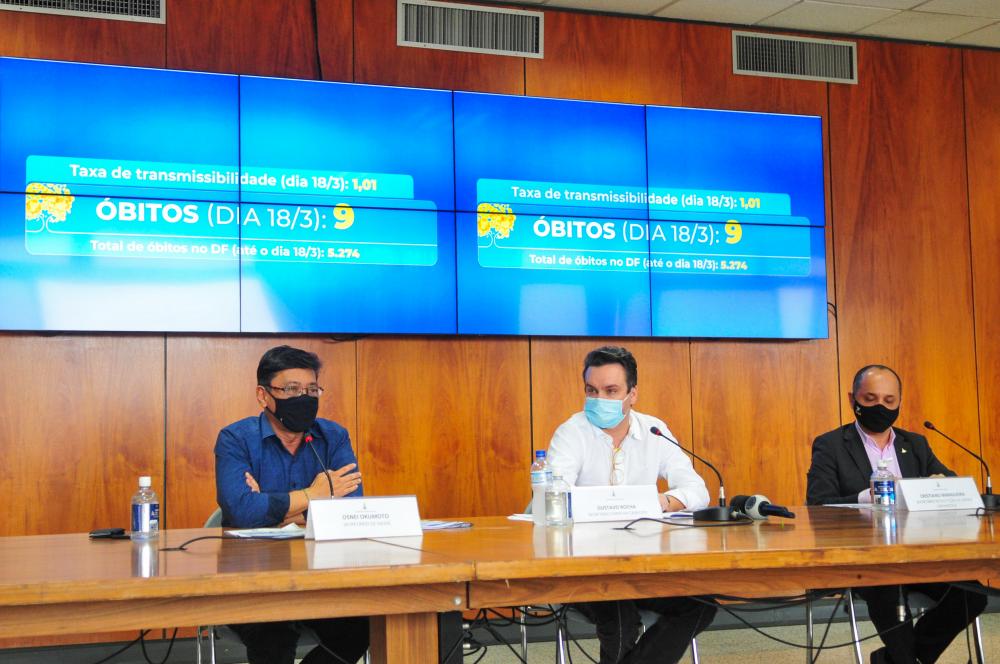 O novo decreto foi anunciado, em entrevista coletiva, na tarde desta sexta-feira (19), no Palácio do Buriti | Foto: Joel Rodrigues/Agência Brasília