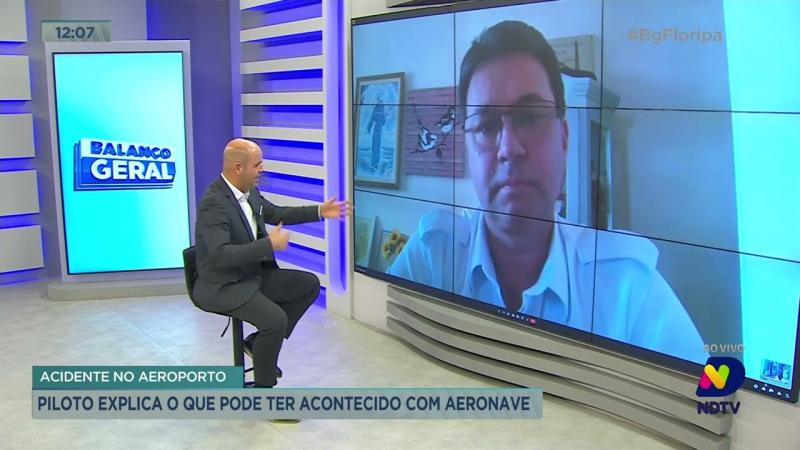 Piloto de avião explica o que pode ter acontecido com o avião que derrapou, em Florianópolis