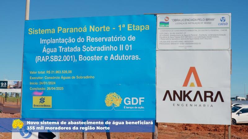 Novo sistema de abastecimento de água beneficiará 355 mil moradores da região Norte