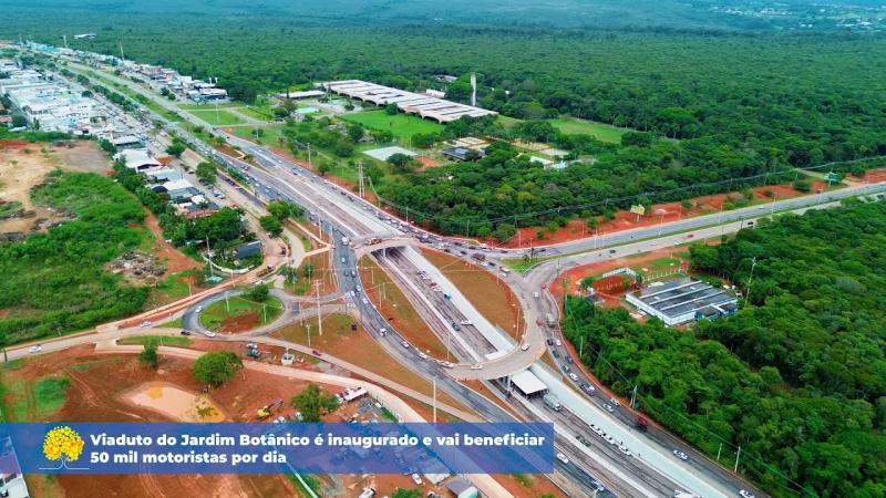 Viaduto do Jardim Botânico é inaugurado e vai beneficiar 50 mil motoristas por dia
