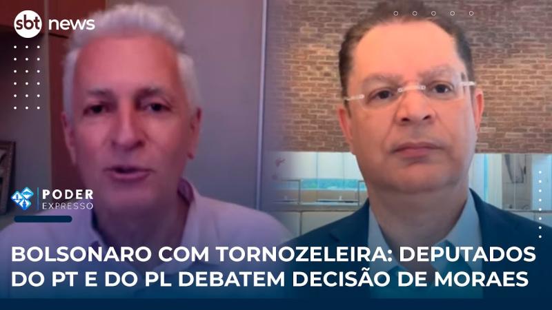 Bolsonaro com tornozeleira: Deputados do PT e do PL debatem decisão de Moraes | SBT News