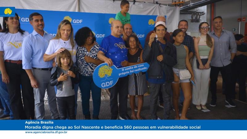 Moradia digna chega ao Sol Nascente e beneficia 560 pessoas em vulnerabilidade social
